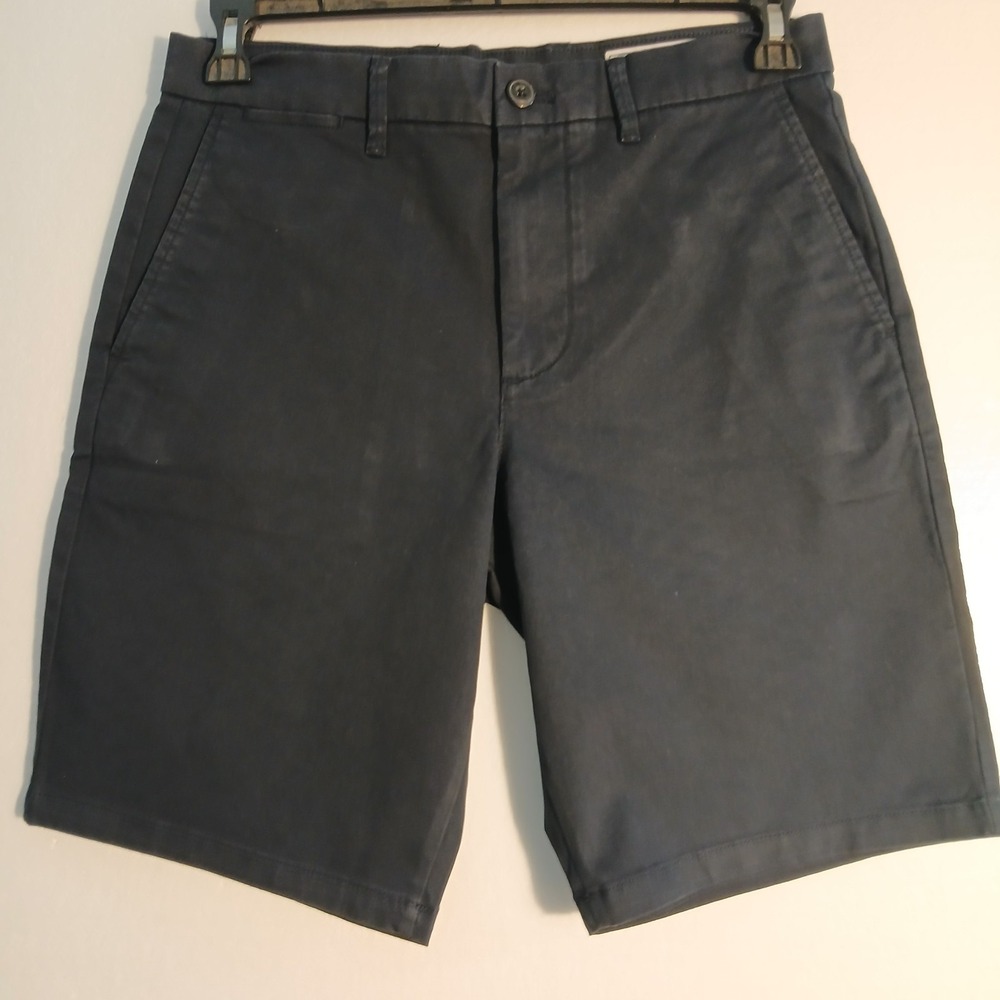Gap Men‎ Shorts Sz 29 Navy Chino 10" Inseam Regenerative Cotton Summer 24